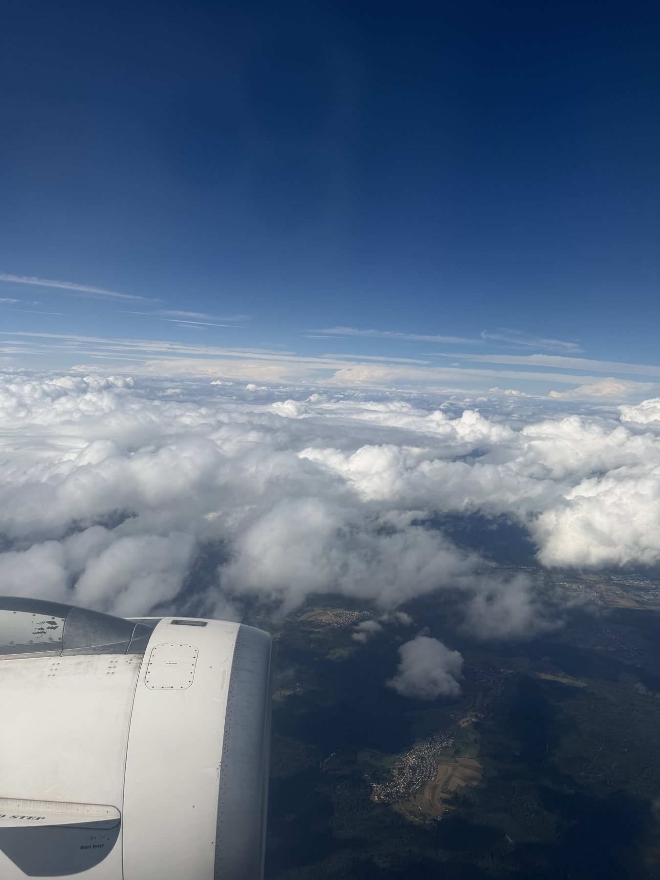 Über den Wolken auf dem Weg nach Istanbul